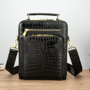 Crocodile Leather Backpack
