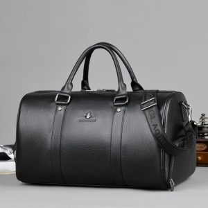 Men's Genuine Leather Casual Travel Bag