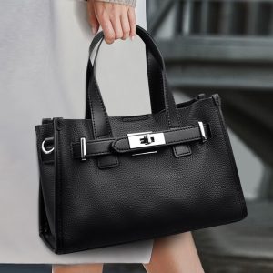 Top-grain cowhide Birkin women's handbag