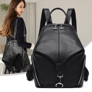 Top-grain cowhide anti-theft genuine leather for women