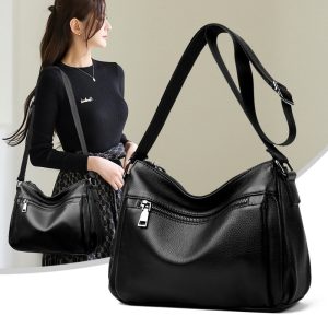 Women's Soft Leather Shoulder Crossbody Bag