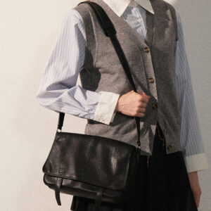Vegetable-Tanned Leather Women's Shoulder Bag