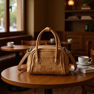 Minimalist Top-Grain Cowhide Bucket Bag
